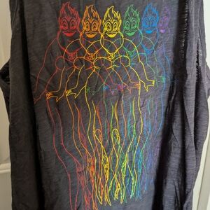 EUC Torrid High Neck Tank Top Size 1 - Rainbow Ursula - Disney